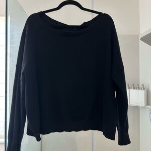 Off the shoulder Women's Black Sweater
